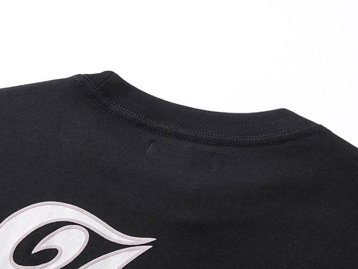 Double White Strip Cuff Baseball Style Letter Embroidery Tee 29324276