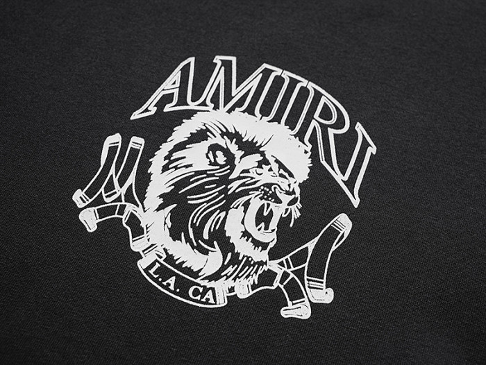 Lion Head Scepter Gothic Letter Double Side Print Tee 2colors 29324272