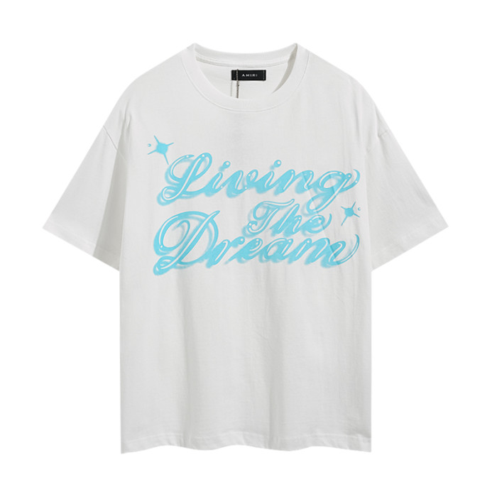 Shiny Star Cursive Letter Print Tee 2 colors 29324274