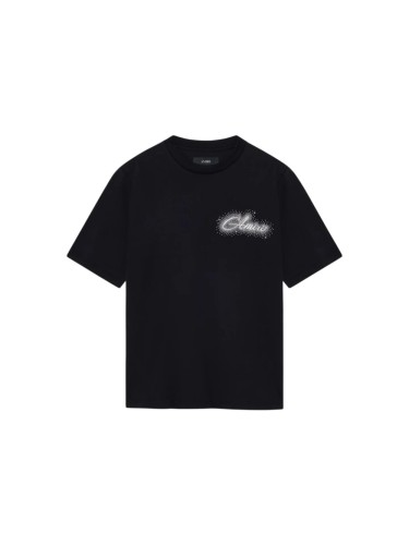 Cursive Signature Rhinestone Double Side Print Tee 29324283