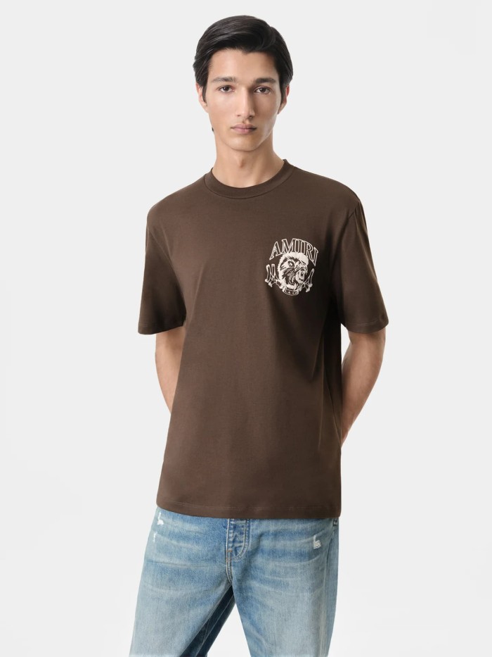 Lion Head Scepter Gothic Letter Double Side Print Tee 2colors 29324272