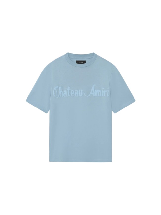 Same Color Foam Chateau Letter Print Tee 29324286
