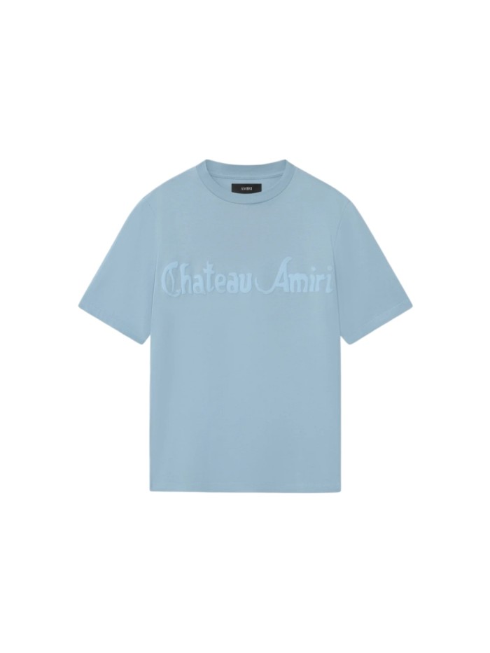 Same Color Foam Chateau Letter Print Tee 29324286