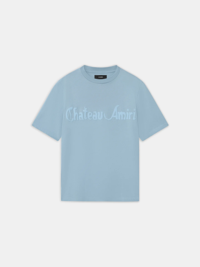 Same Color Foam Chateau Letter Print Tee 29324286