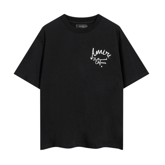 Hollywood Handwritten Cursive Double Side Print Tee 2 colors 29324263