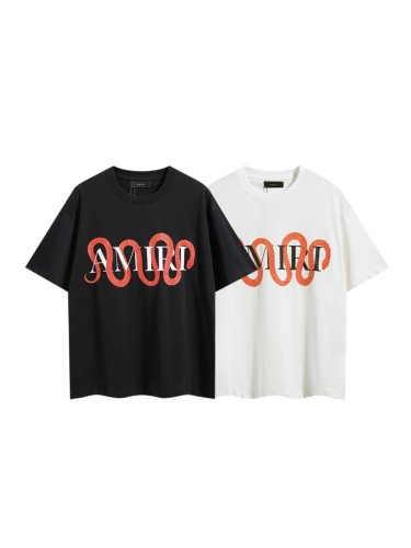 Red Snake Wrapped Letter Chest Print Tee 2 colors 29324266