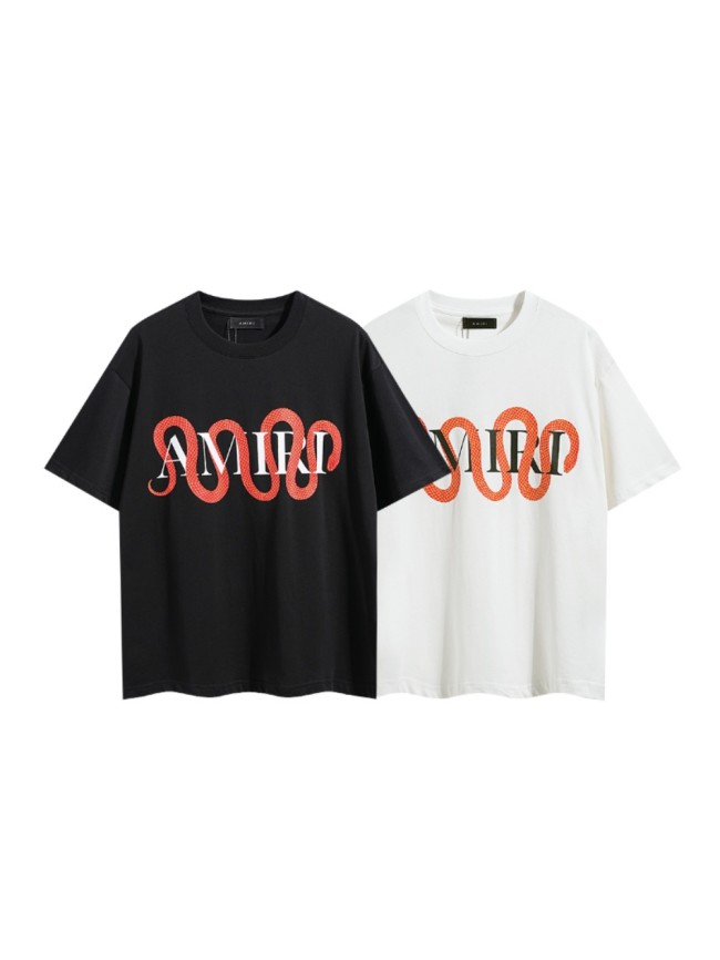 Red Snake Wrapped Letter Chest Print Tee 2 colors 29324266