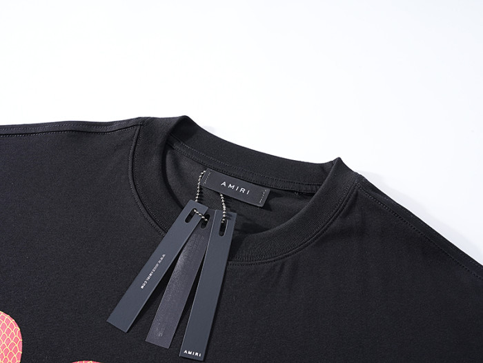 Red Snake Wrapped Letter Chest Print Tee 2 colors 29324266