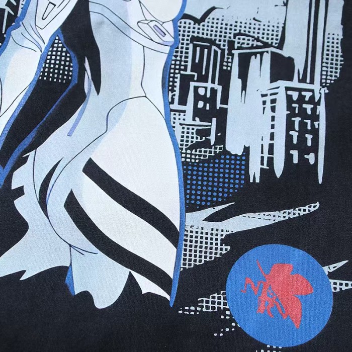 EVA Ayanami Rei Red Blue Contrast Comic Poster Print Tee 29324481
