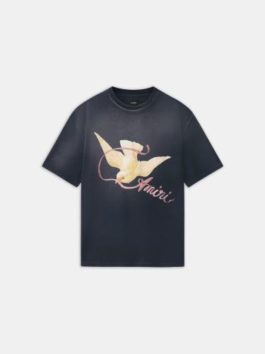 Vintage Peace Dove Ribbon Print Washed Tee 29330531