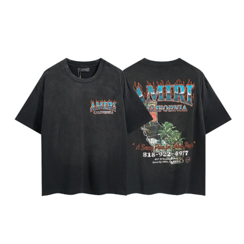 Flame Palm California Villa Print Washed Tee 29330538