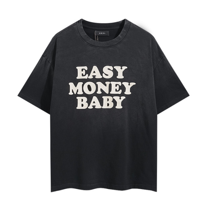 EASY MONEY BABY Foam Letter Print Washed Tee 29330543