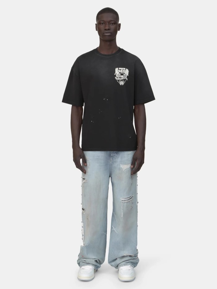 Vintage Bald Eagle Sketch Print Washed Tee 29330530