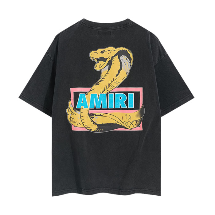 Vintage Golden Cobra Print Washed Tee 29330532