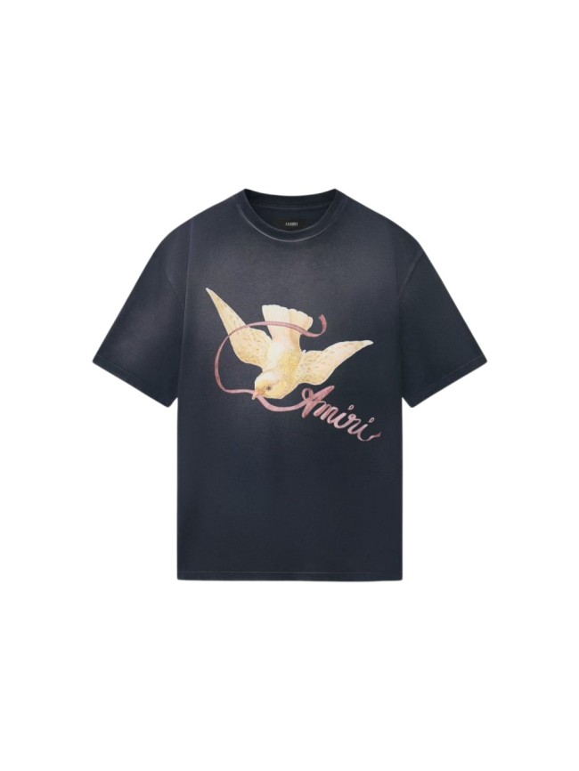 Vintage Peace Dove Ribbon Print Washed Tee 29330531