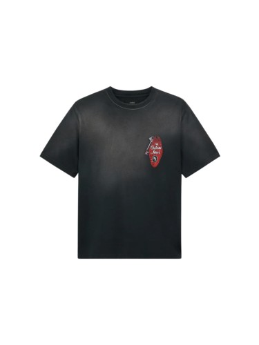 Red Tag Key Rhinestone Print Washed Tee 29330536