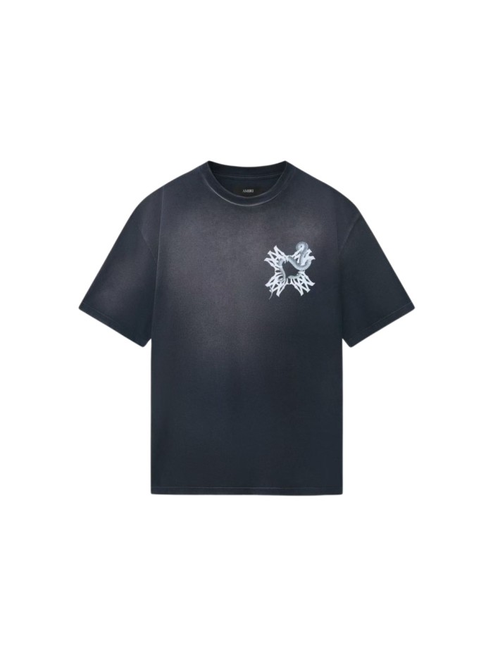 White Snake Cross MA Print Washed Tee 29330526