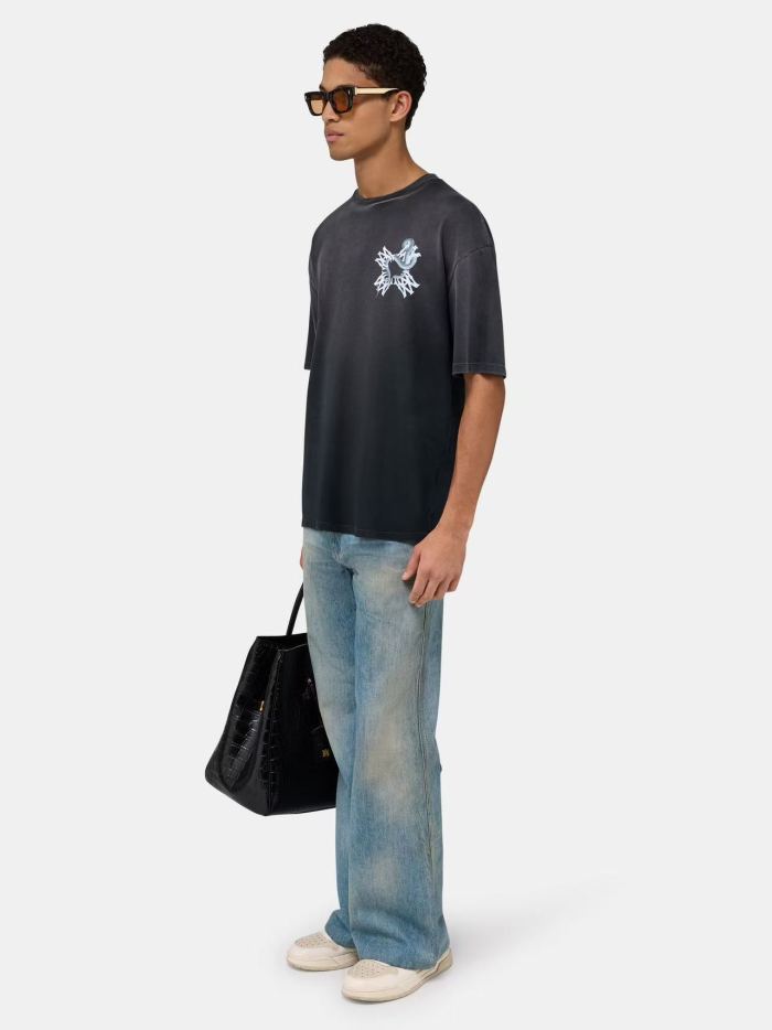 White Snake Cross MA Print Washed Tee 29330526