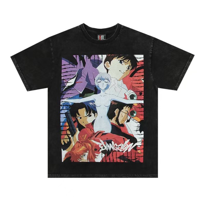 EVA Neon Genesis Evangelion Full Character Anime Retro Print Tee 29330597
