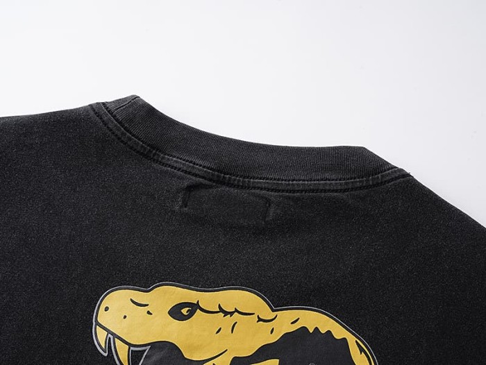 Vintage Golden Cobra Print Washed Tee 29330532
