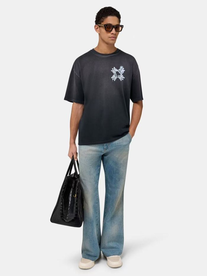 White Snake Cross MA Print Washed Tee 29330526