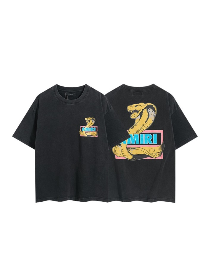 Vintage Golden Cobra Print Washed Tee 29330532