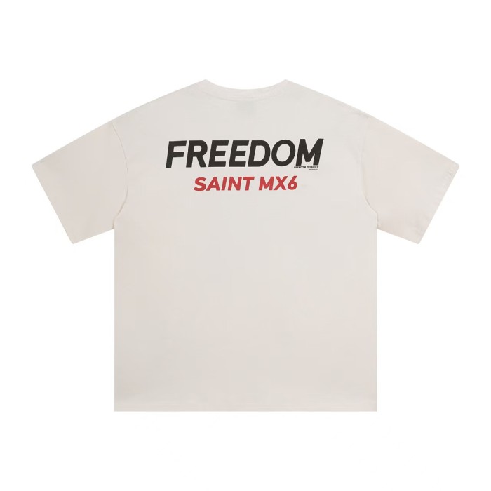 Front Akira Motorcycle Character Hand Drawn Illustration Back Freedom Contrast Color Letter Double Side Print Tee 29331556