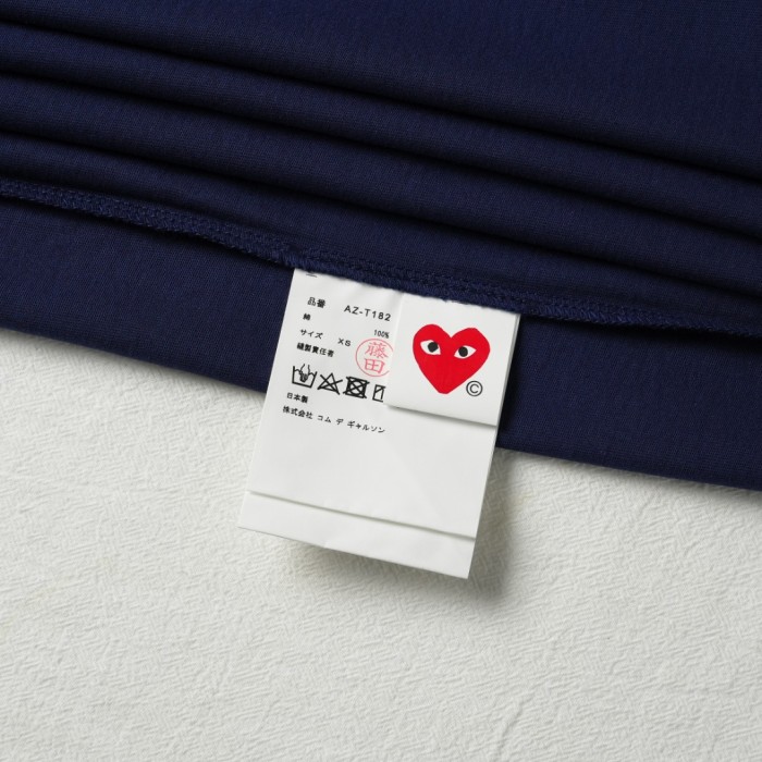 1:1 quality version Chest Oversize White Hand Drawn Outline Hollow Eyed Heart Print Couple Tee 29331835