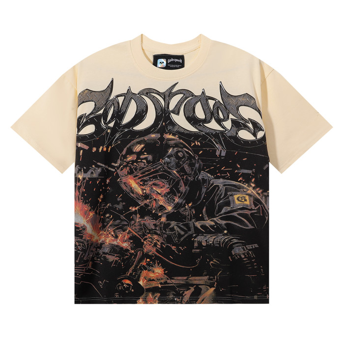 28455397 Skull Welding motorcycle printed Tee 2 colors