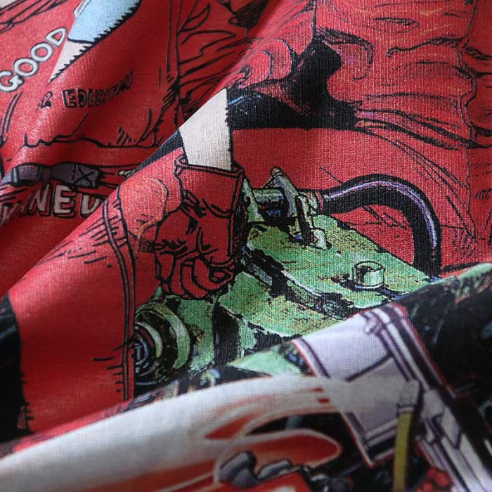 Akira Multi Character Motorcycle Collage Big Title Japanese Text Retro Anime Distressed Print Tee 29331531