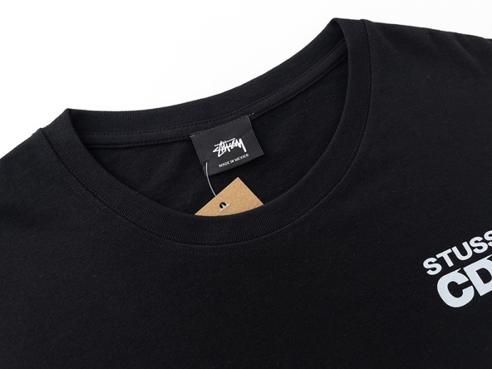 Comme Des Garcons 80-20 Collection Left Chest Logo Back Four Surfing Character Double Side Print Tee 2 colors 29332549
