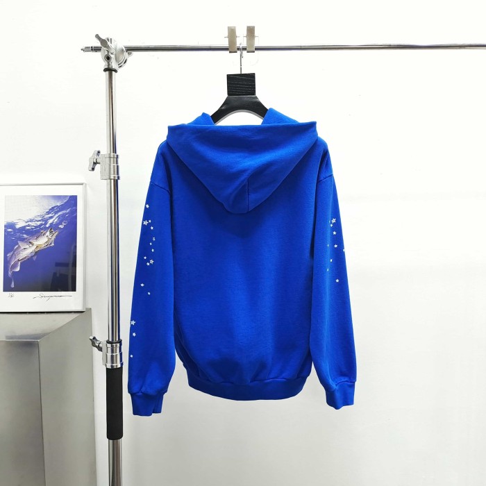 [Big & Tall for weights up to 220 lbs]1:1 quality version White NY Orange Mesh Blue Hoodie & Pants Set 29332584