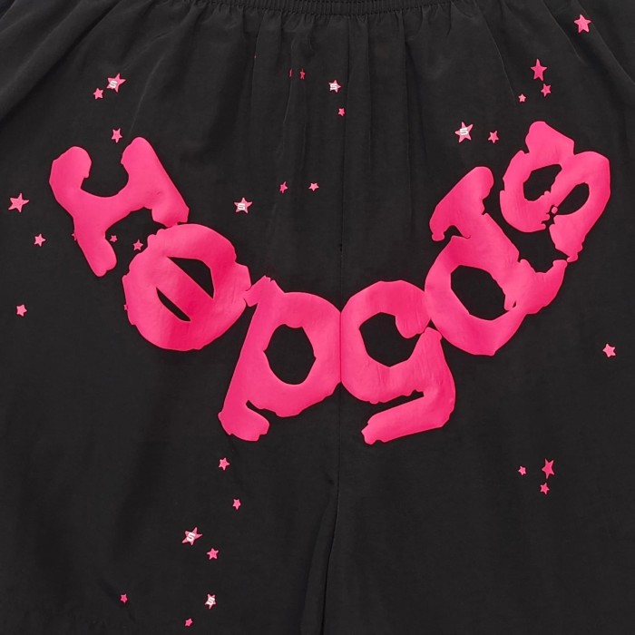 [Big & Tall for weights up to 220 lbs]1:1 quality version Rose Red Letter Black Nylon Shorts 29332581