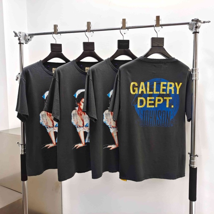 [Big & Tall for weights up to 220 lbs]1:1 quality version Vintage Sexy Nurse Print Washed Tee 29332582