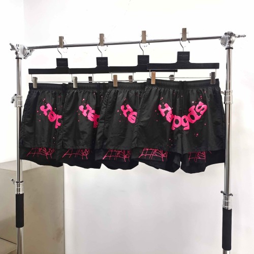 [Big & Tall for weights up to 220 lbs]1:1 quality version Rose Red Letter Black Nylon Shorts 29332581