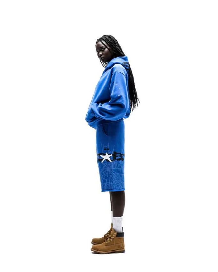 [Big & Tall for weights up to 220 lbs]1:1 quality version White NY Orange Mesh Blue Hoodie & Pants Set 29332584