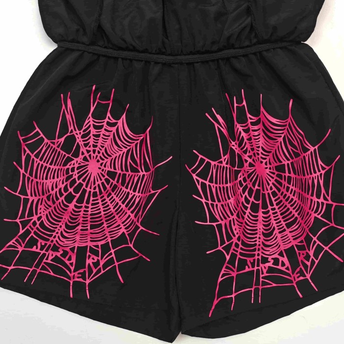 [Big & Tall for weights up to 220 lbs]1:1 quality version Rose Red Letter Black Nylon Shorts 29332581