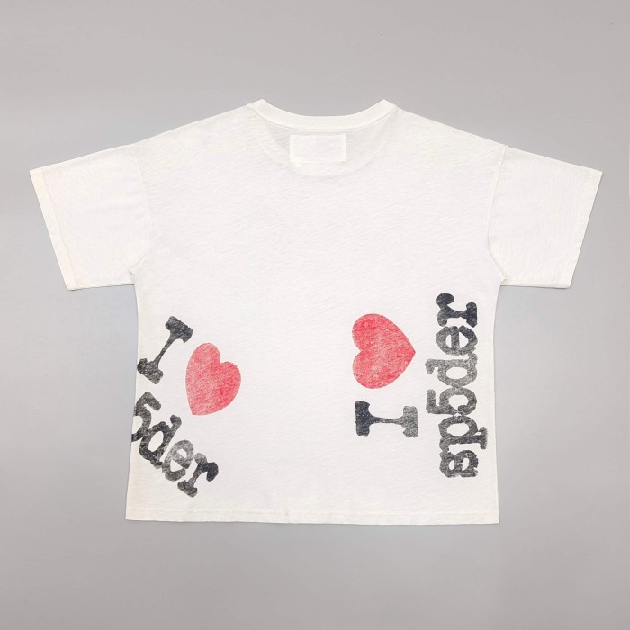 [Big & Tall for weights up to 220 lbs]1:1 quality version Rhinestone NYC Red Heart Beige Print Tee 29332580
