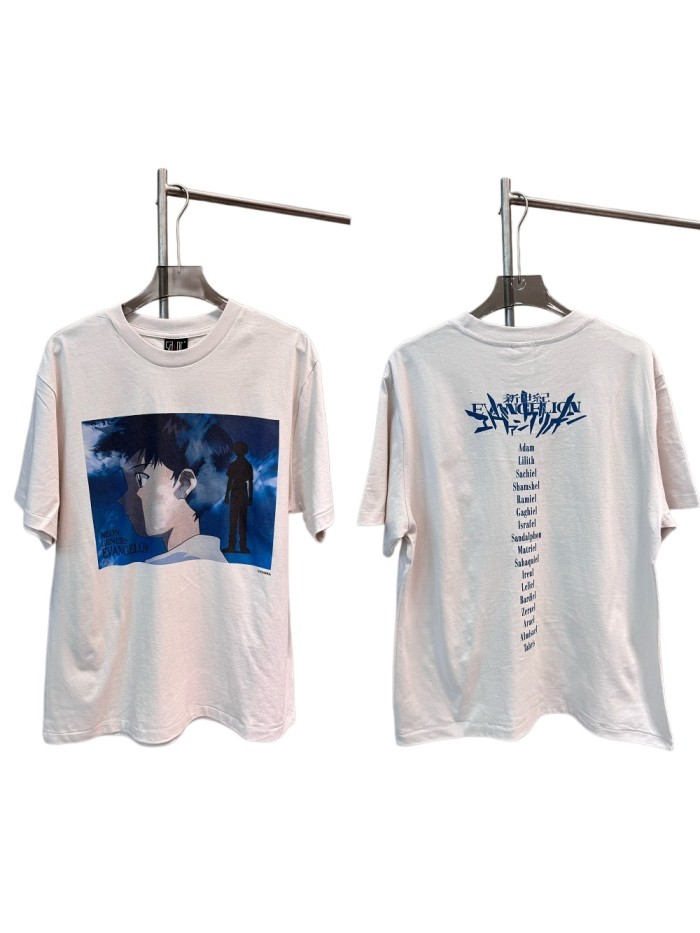 EVA Shinji Ikari Blue Melancholy Silhouette Print Tee 29332165