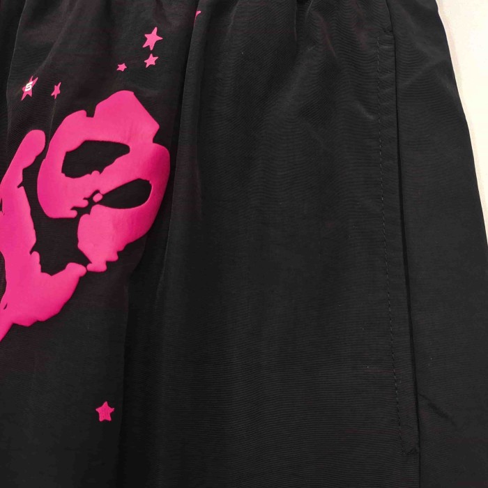 [Big & Tall for weights up to 220 lbs]1:1 quality version Rose Red Letter Black Nylon Shorts 29332581