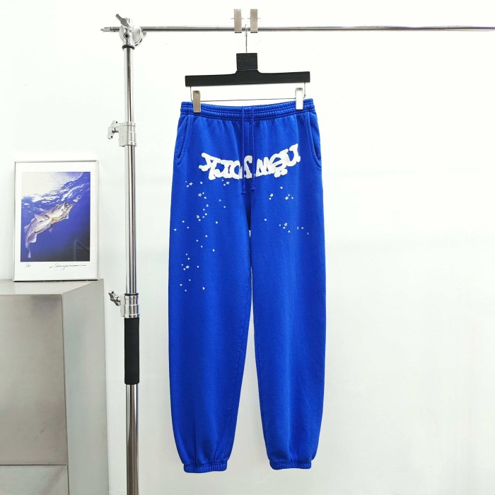 [Big & Tall for weights up to 220 lbs]1:1 quality version White NY Orange Mesh Blue Hoodie & Pants Set 29332584