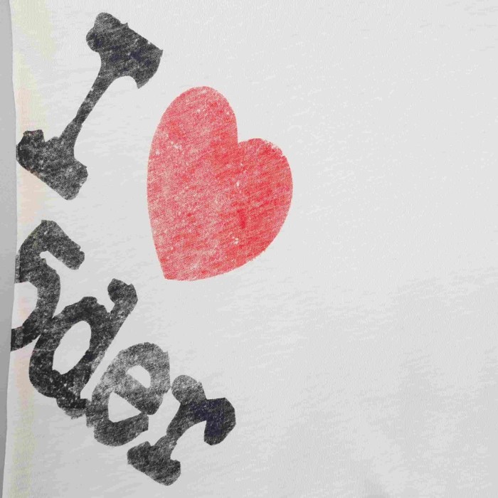 [Big & Tall for weights up to 220 lbs]1:1 quality version Rhinestone NYC Red Heart Beige Print Tee 29332580