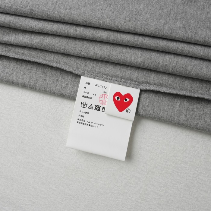 1:1 quality version Front Play Letter Full Brand Slogan Print Back Oversize Black Eyed Heart Double Side Print Tee 29332315