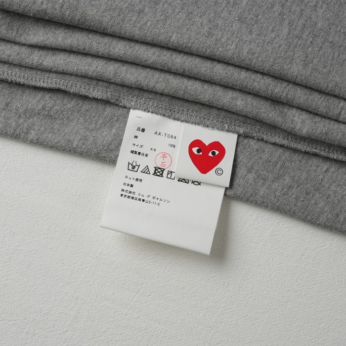 1:1 quality version Chest Oversize Solid Black Eyed Heart Face Print Fitted Shoulder Tee 29332209