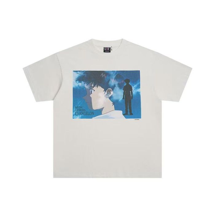 EVA Shinji Ikari Blue Melancholy Silhouette Print Tee 29332165