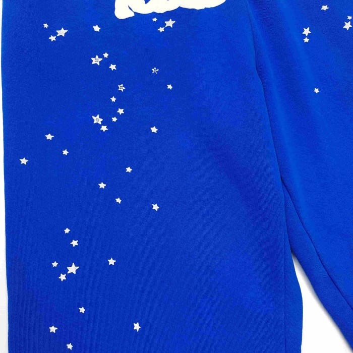 [Big & Tall for weights up to 220 lbs]1:1 quality version White NY Orange Mesh Blue Hoodie & Pants Set 29332584