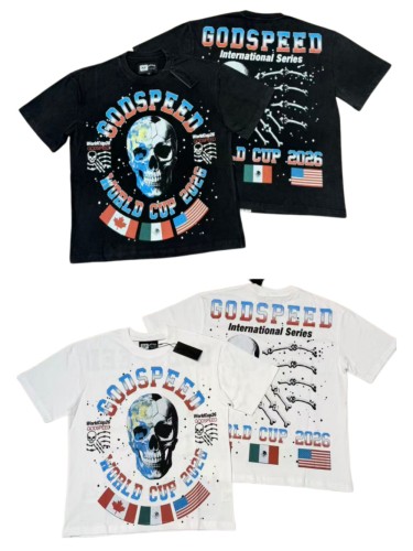 Front World Cup 2026 Globe Skull Country Flag Print Back Bone Hand Text Oversized T-Shirt 2 colors 29338585