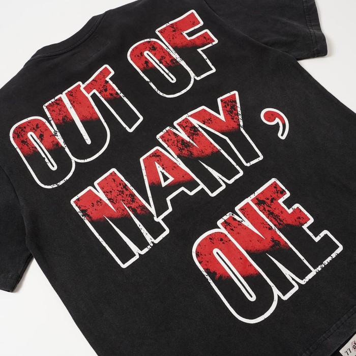 Red Outline Godspeed Curvy Letter Doorway Skull Lone Man Checkerboard Floor Dark Scene Print Oversized T-Shirt 29338327
