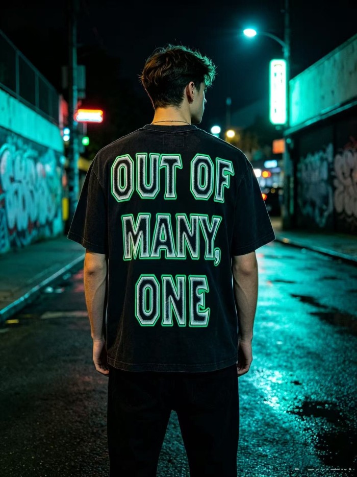 Y2K Gothic Streetwear All Seeing Eye Double Sided Letter Graphic Oversized Drop Shoulder T Shirt 2 colors 29338085