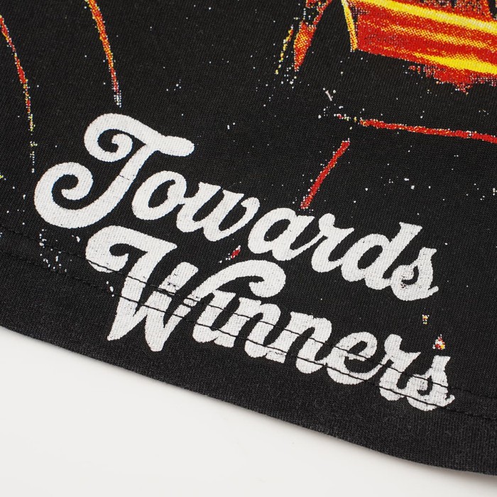 Front Thunder Effect Skeleton Racer Portrait Graphic Back Race Track Champion Driver Trophy Oversized T-Shirt 29338328
